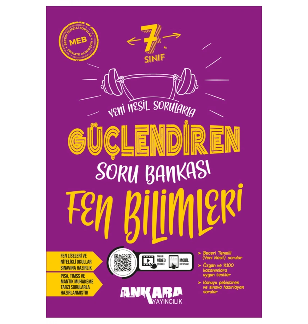 7. Sınıf Fen Bi̇Li̇Mleri̇ Güçlendi̇Ren Soru Bankasi Ankara Yayın