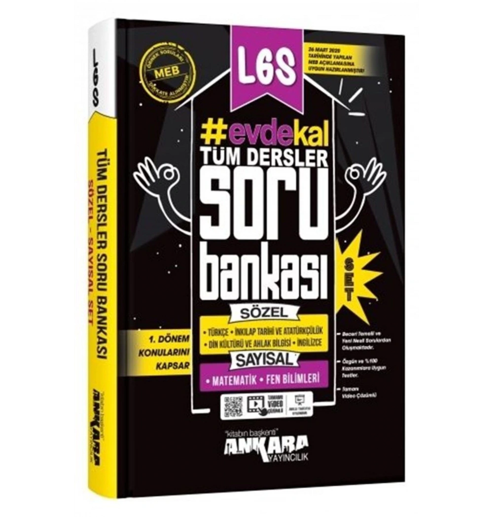 Ankara Lgs Tüm Dersler Soru Bankasi Seti̇ 1.Dönem Konulari 2020