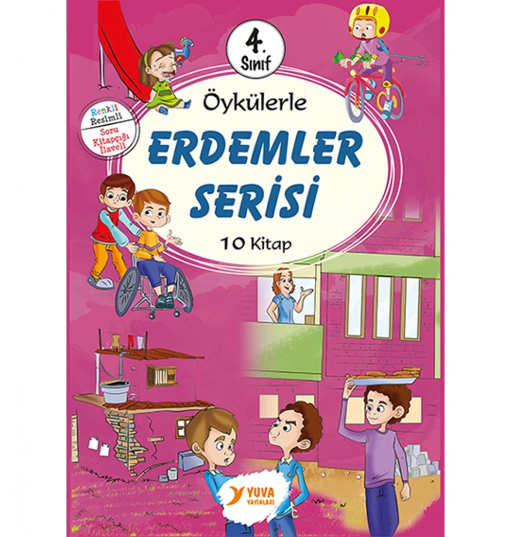 Öykülerle Erdemler  4.Sınıf  10 Kitap    Yuva Yayınları
