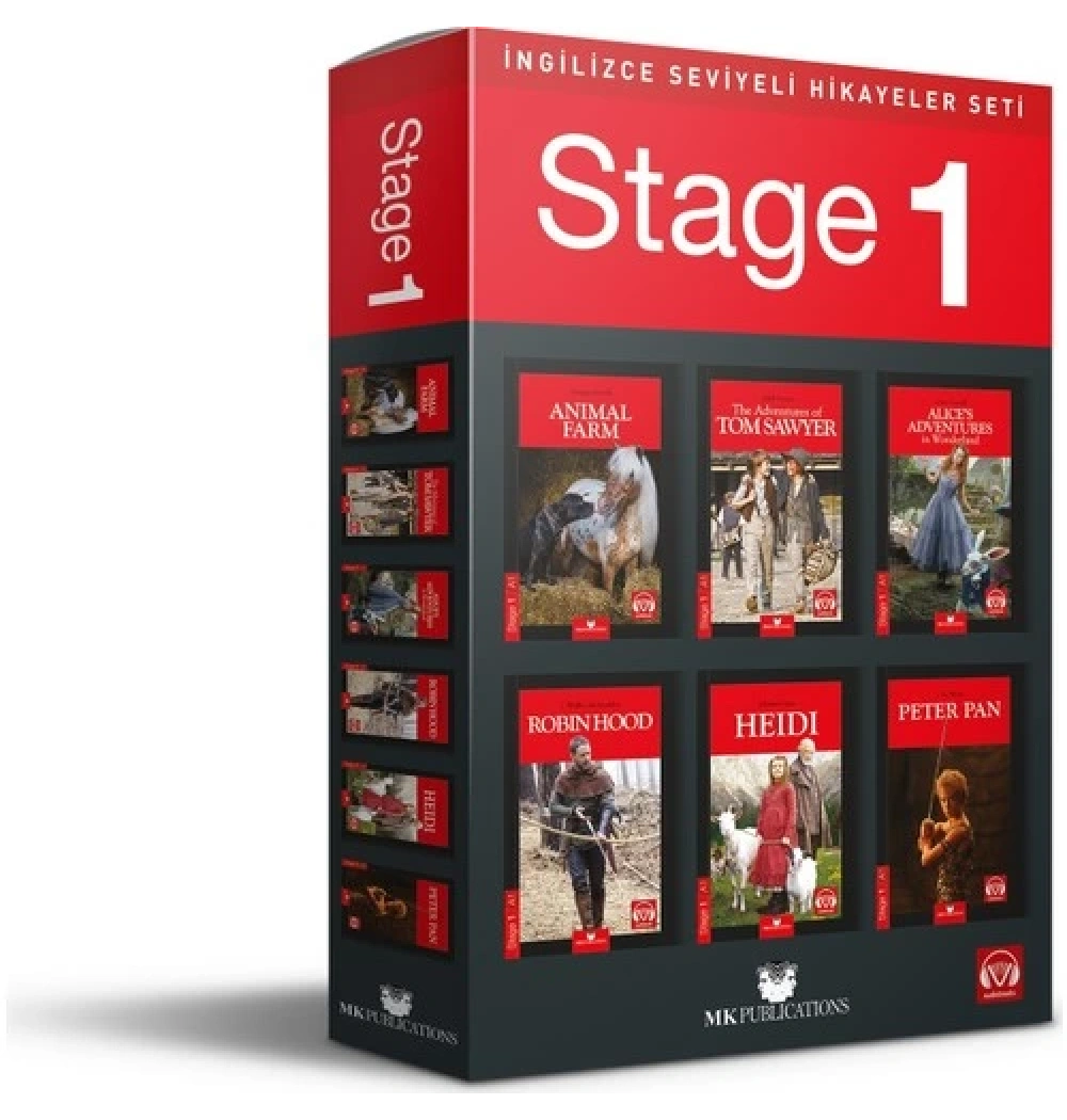 İngilizce Seviyeli Hikayeler Seti Stage-1  Mkpublıcatıons