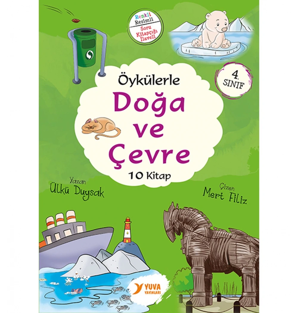 Öykülerle Doğa Ve Çevre 4.Sınıf  10 Kitap     Yuva