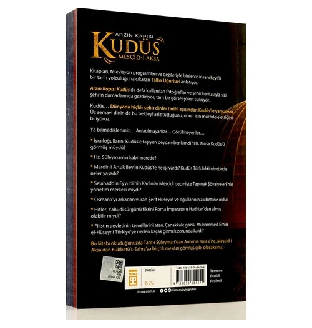 Arzın Kapısı Kudüs -Talha Uğurluel Timaş Yayınları