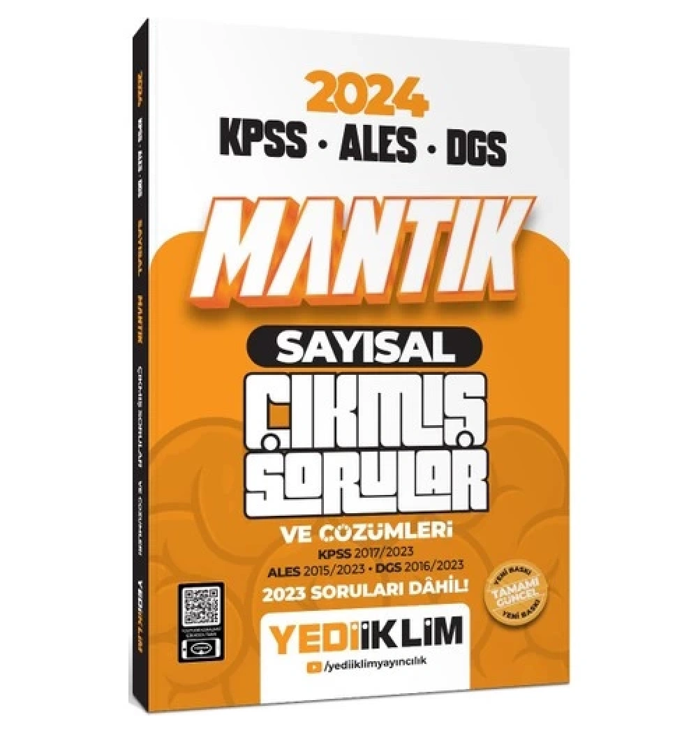 2024 Kpss Ales Dgs Sayısal Mantık Çıkmış Çözümlü Sorular  Yediiklim