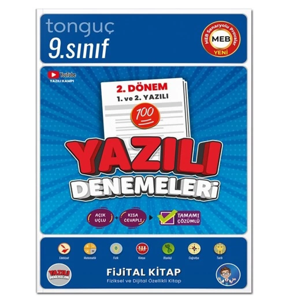 Tonguç 9.Sııf 2.Dönem Yazılı Denemeleri Fijital Kitap