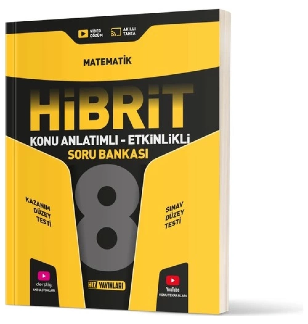 Hız 8.Sınıf Matematik Hibrit Konu Anlatımlı Etkinlikli Soru Bankası
