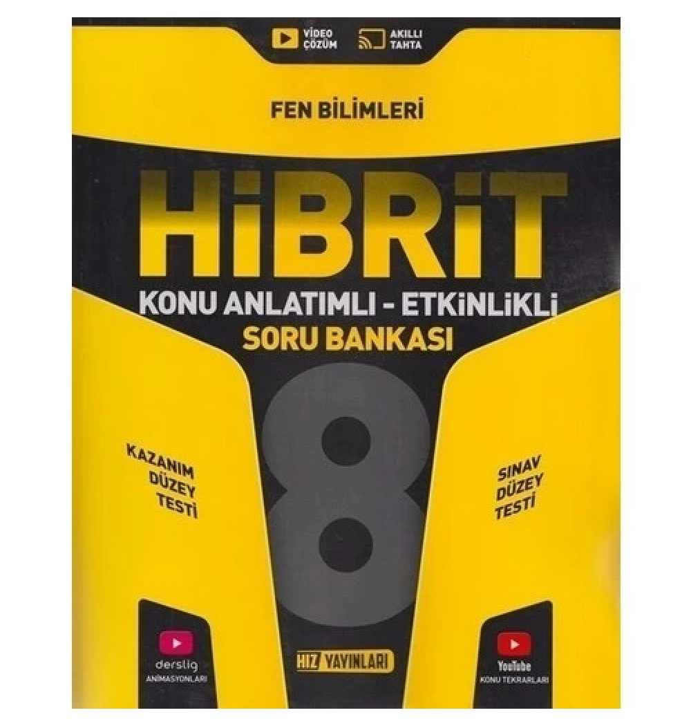 Hız 8.Sınıf Fen Bilimleri Hibrit Konu Anlatımlı Etkinlikli Soru Bankası