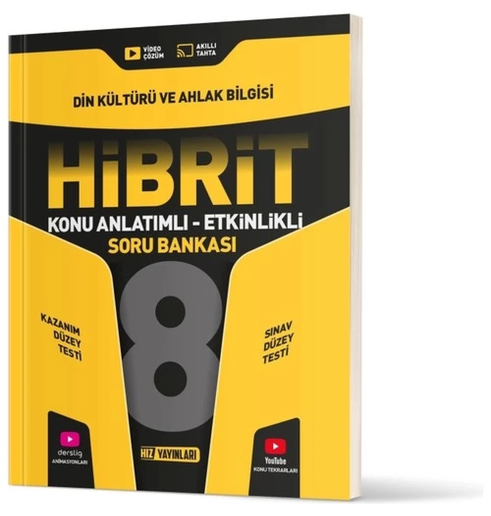 Hız 8.Sınıf Din Kültürü Hibrit Konu Anlatımlı Etkinlikli Soru Bankası
