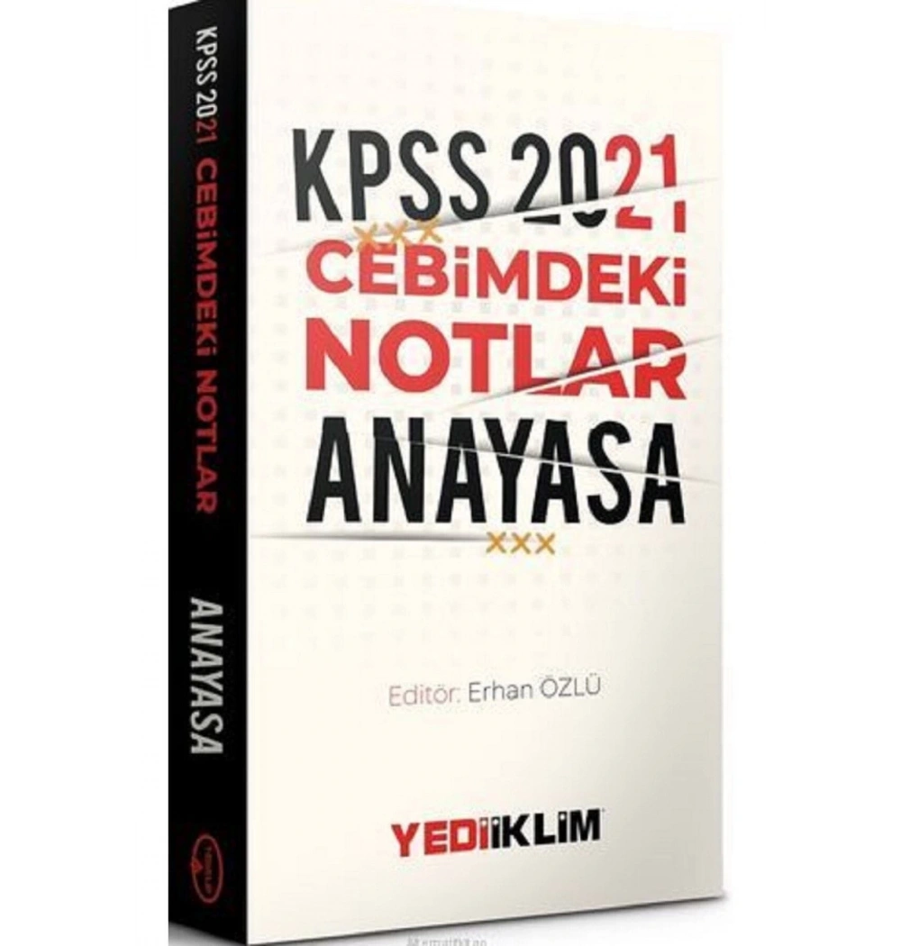 2021 Kpss Anayasa Cebimdeki Notlar Cep Boy Yediiklim