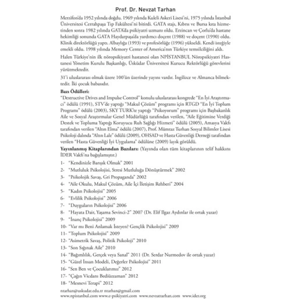 Duyguların Psikolojisi Ve Duygusal Zeka Nevzat Tarhan Timaş