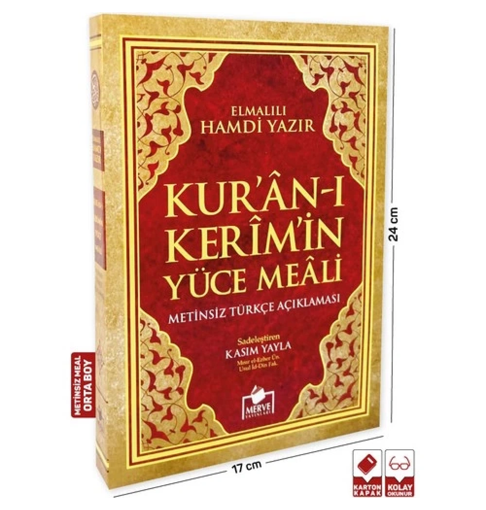 Merve  Metinsiz Meal Orta Boy    Karton Kapak