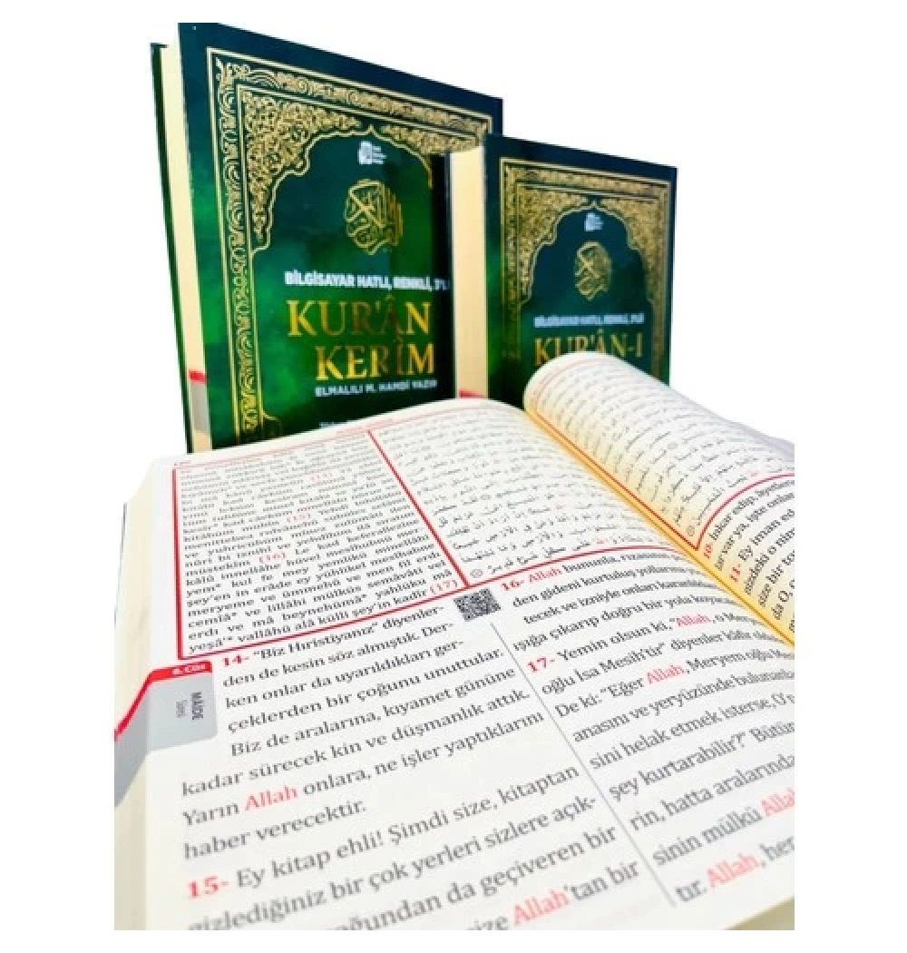 Merve Meal Cami Boy 3 Lü Kuranı Kerim Türkçe Okunuş+Mealli