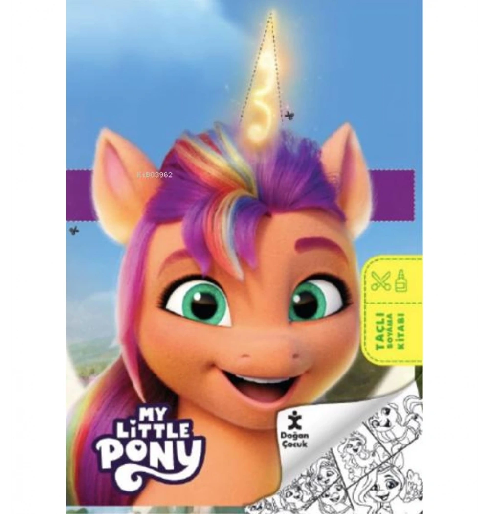 My Lıttle Pony Taçlı Boyama Kitabı  Doğan Çocuk