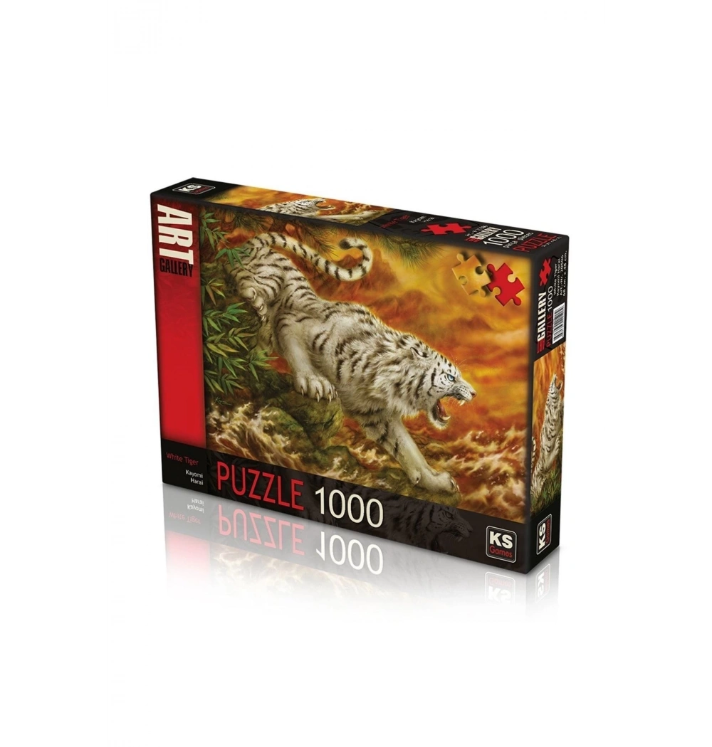 Ks Games Puzzle 1000 Whıte Tıger