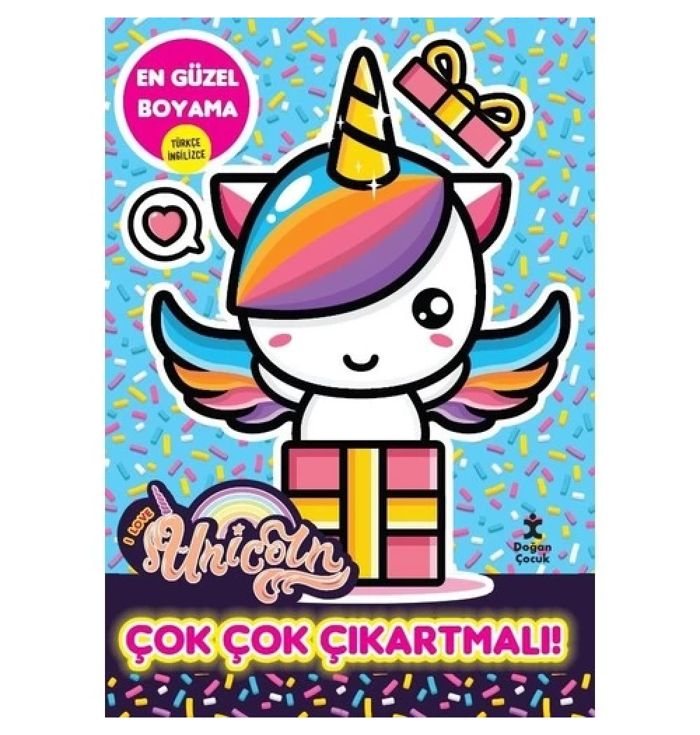 En Güzel Boyama  Unıcorn  Çok Çok Çıkartmalı     Doğan