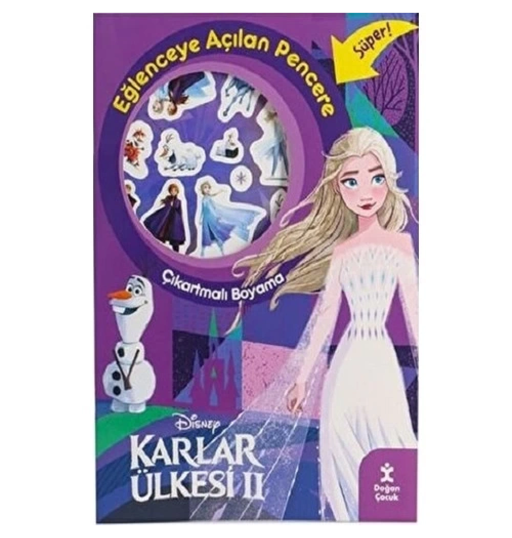 Disney Karlar Ülkesi 2  Eğlenceye Açılan Pencere Çıkartmalı Boyama  Doğan