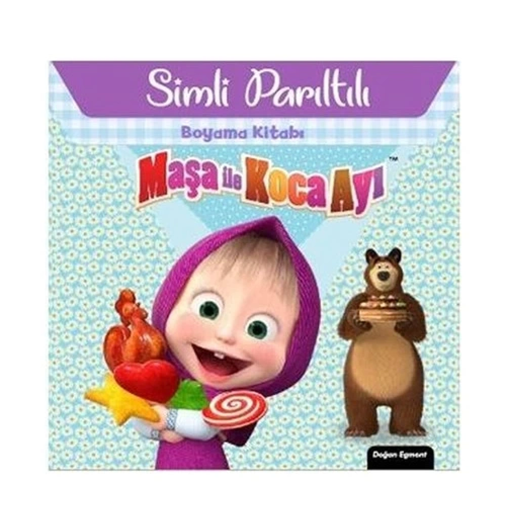 Maşa İle Koca Ayı Simli Parıltılı Boyama Kitabı Doğan Egmont