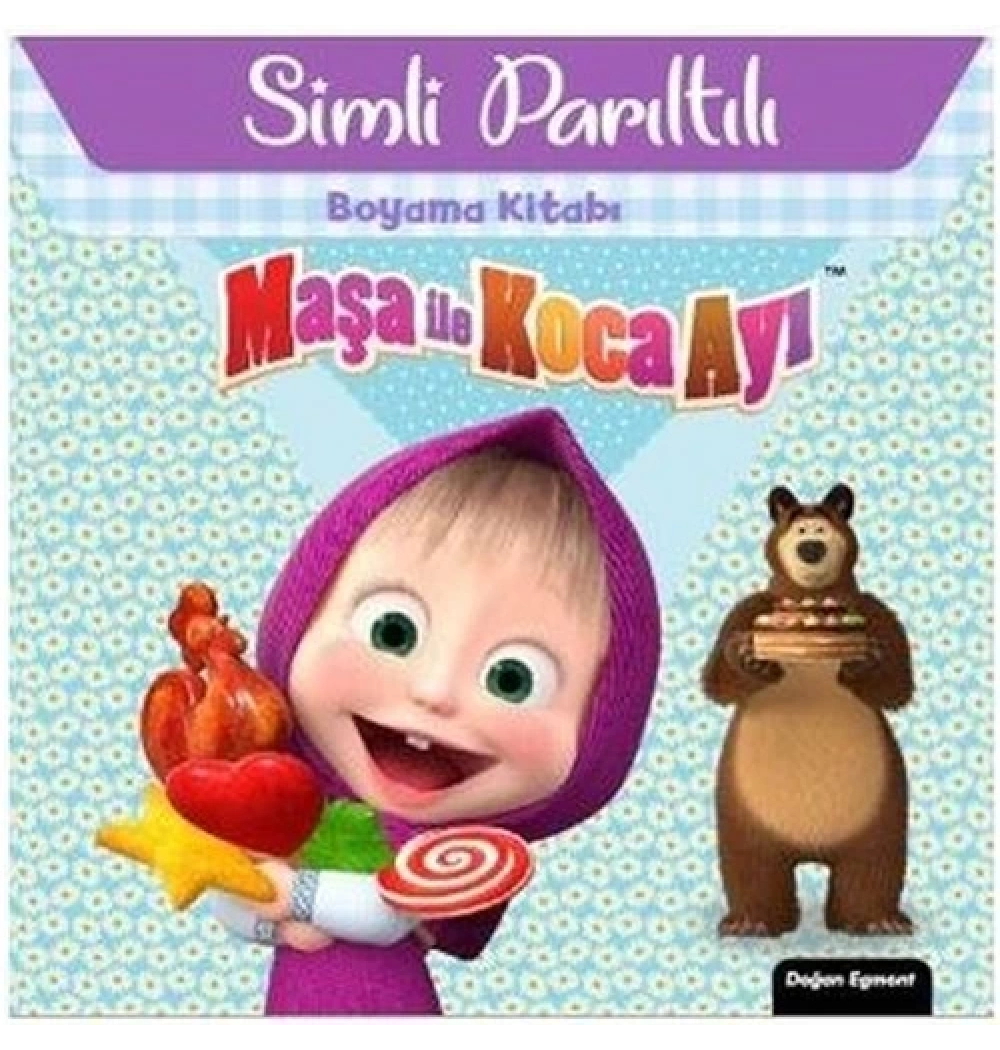 Maşa İle Koca Ayı Simli Parıltılı Boyama Kitabı Doğan Egmont