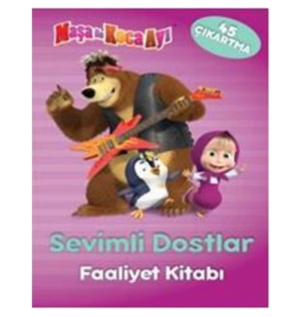 Maşa İle Koca Ayı Sevimli Dostlar Çıkartmalı Faaliyet Kitabı  Doğan