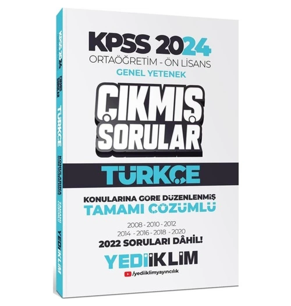 Kpss 2024 Ortaöğretim Önlisans Gy Türkçe Çıkmış Sorular  Yediiklim
