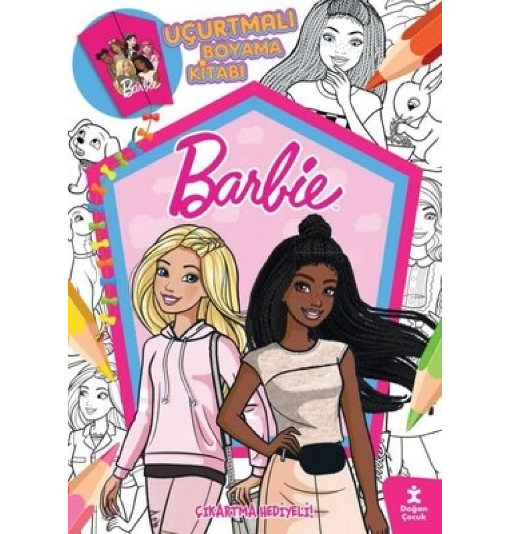 Barbie  Uçurtmalı Boyama Kitabı Çıkartma Hediyeli     Doğan Çocuk