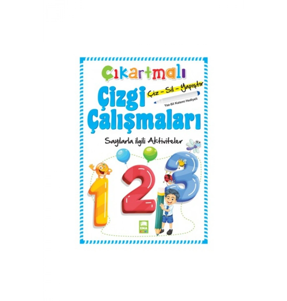 Çıkartmalı Çizgi Çalışmaları Sayılar Aktiviteler   Ema