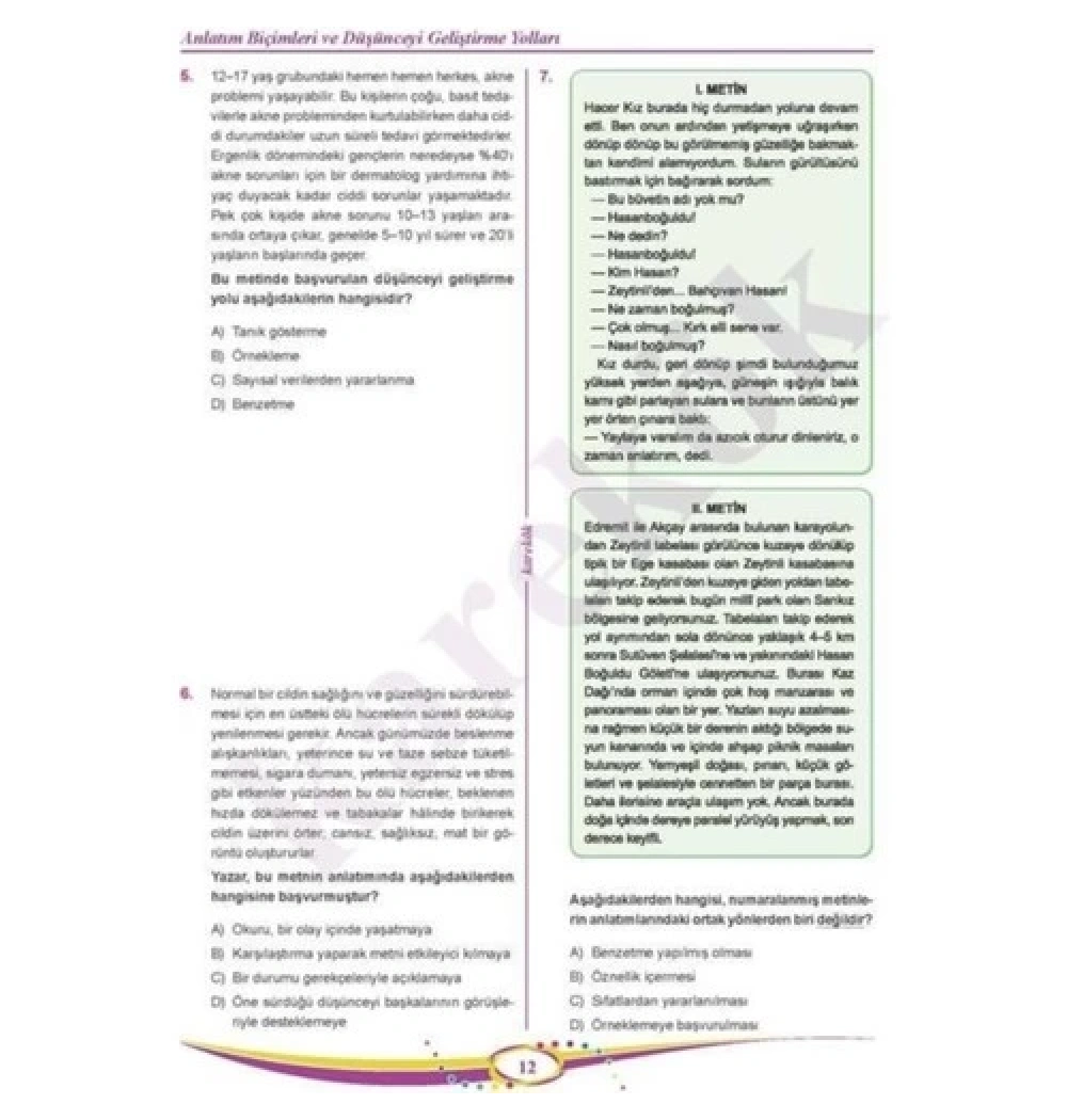 Karekök 8.Sınıf Paragraf Soru Bankası