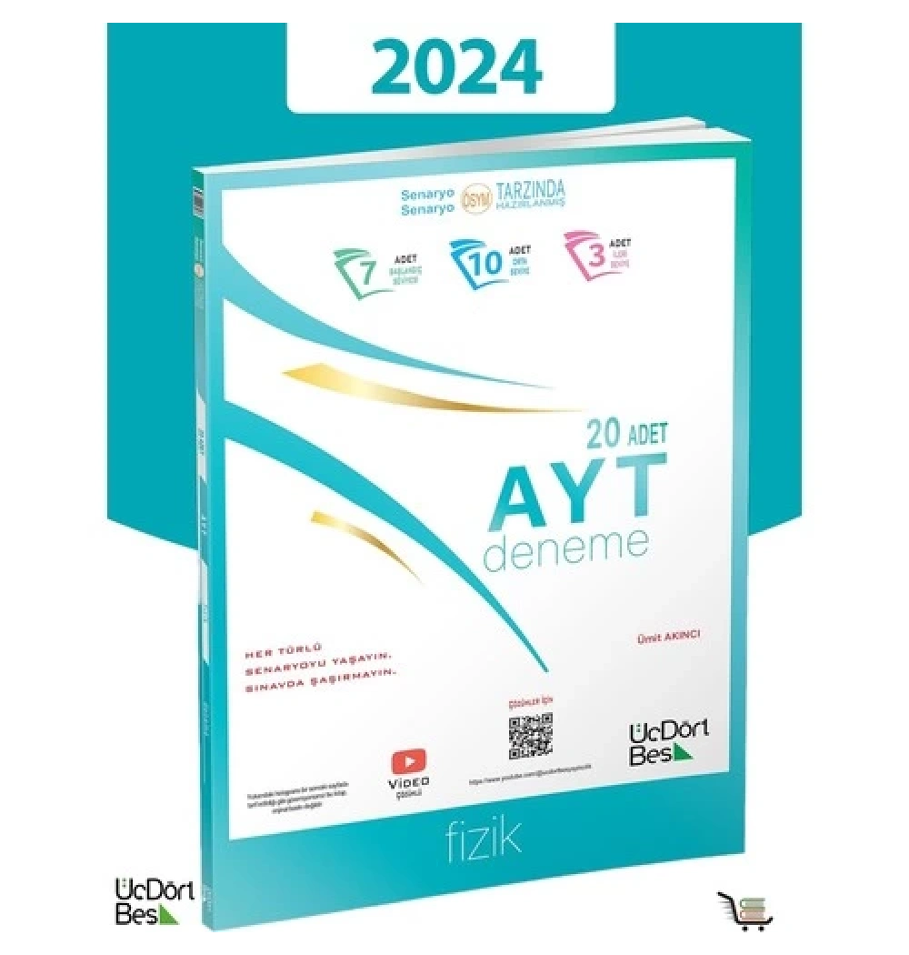 Ayt Fizik 20 Li Deneme  Üçdörtbeş Yayın