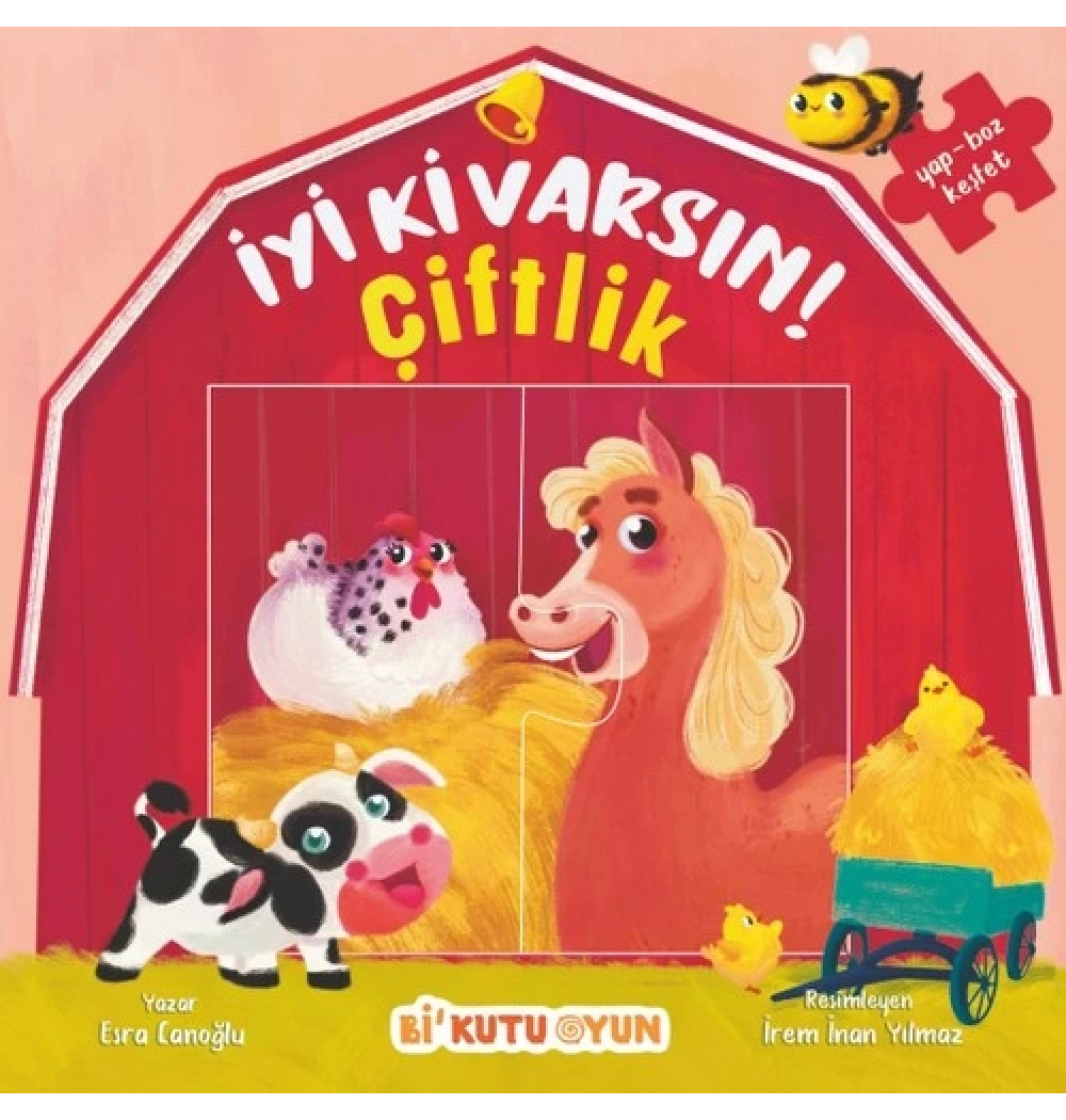 İyi Ki Varsın Çiftlik Yapbozlu Kitap Bikutu Oyun