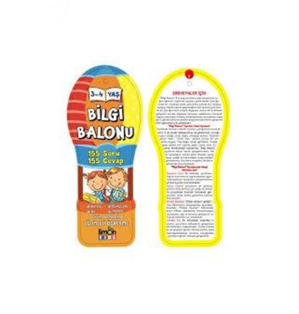 Bilgi Balonu 3-4 Yaş Kartela Limon Kids