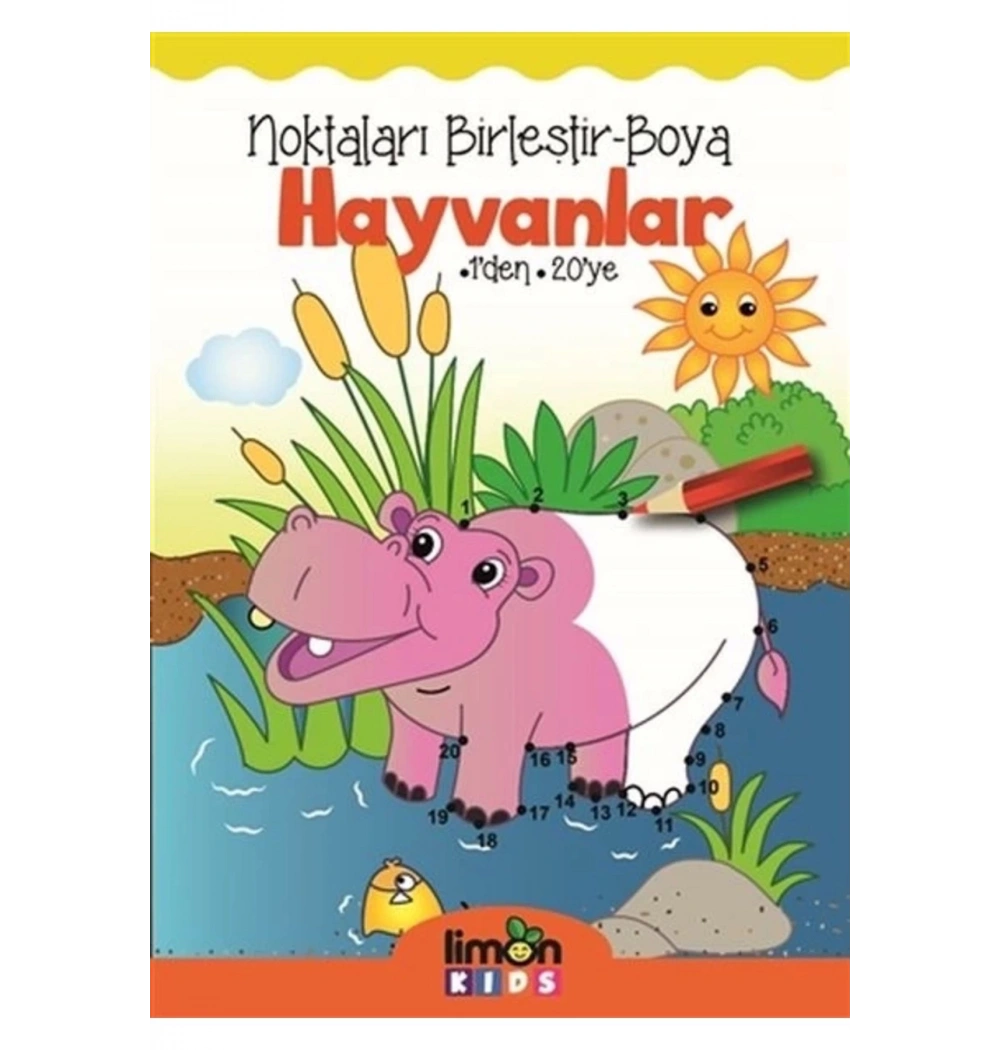 Noktaları Birleştir Boya Hayvanlar Limon Kids