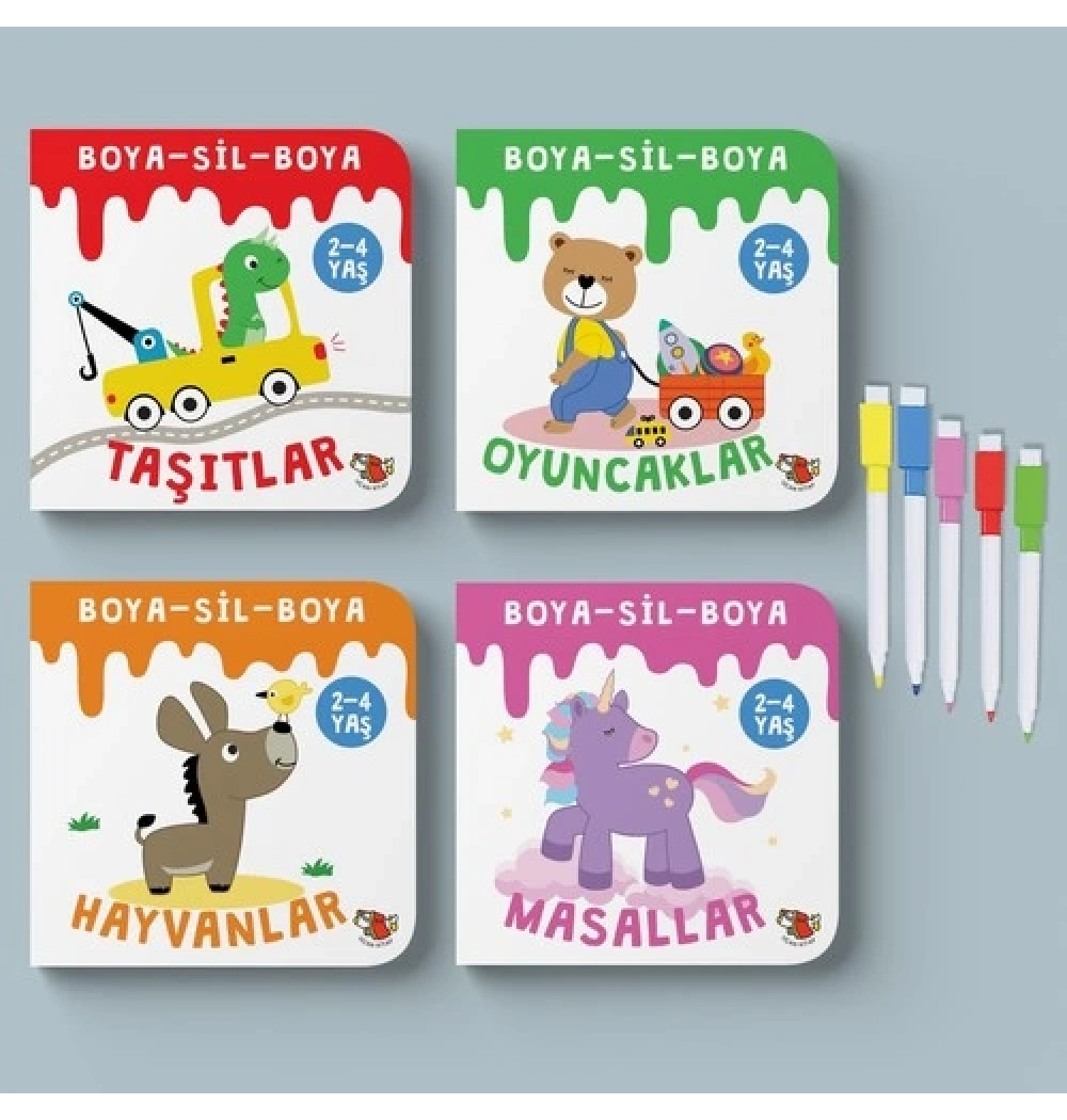 Boya Sil Boya 4 Kitap Mini Set  Uçan Kitap