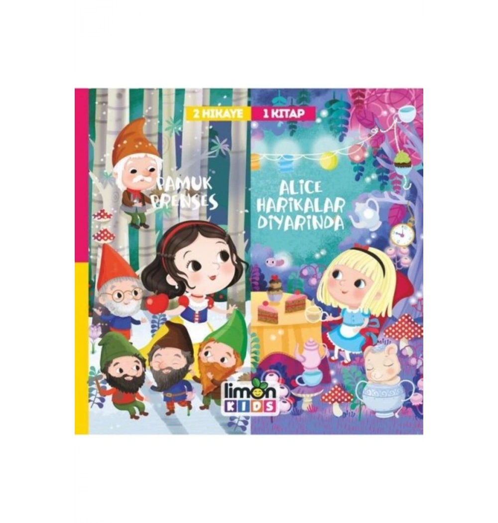 2 Hikaye 1 Kitap Pamuk Prenses Alice Harikalar Diyarında