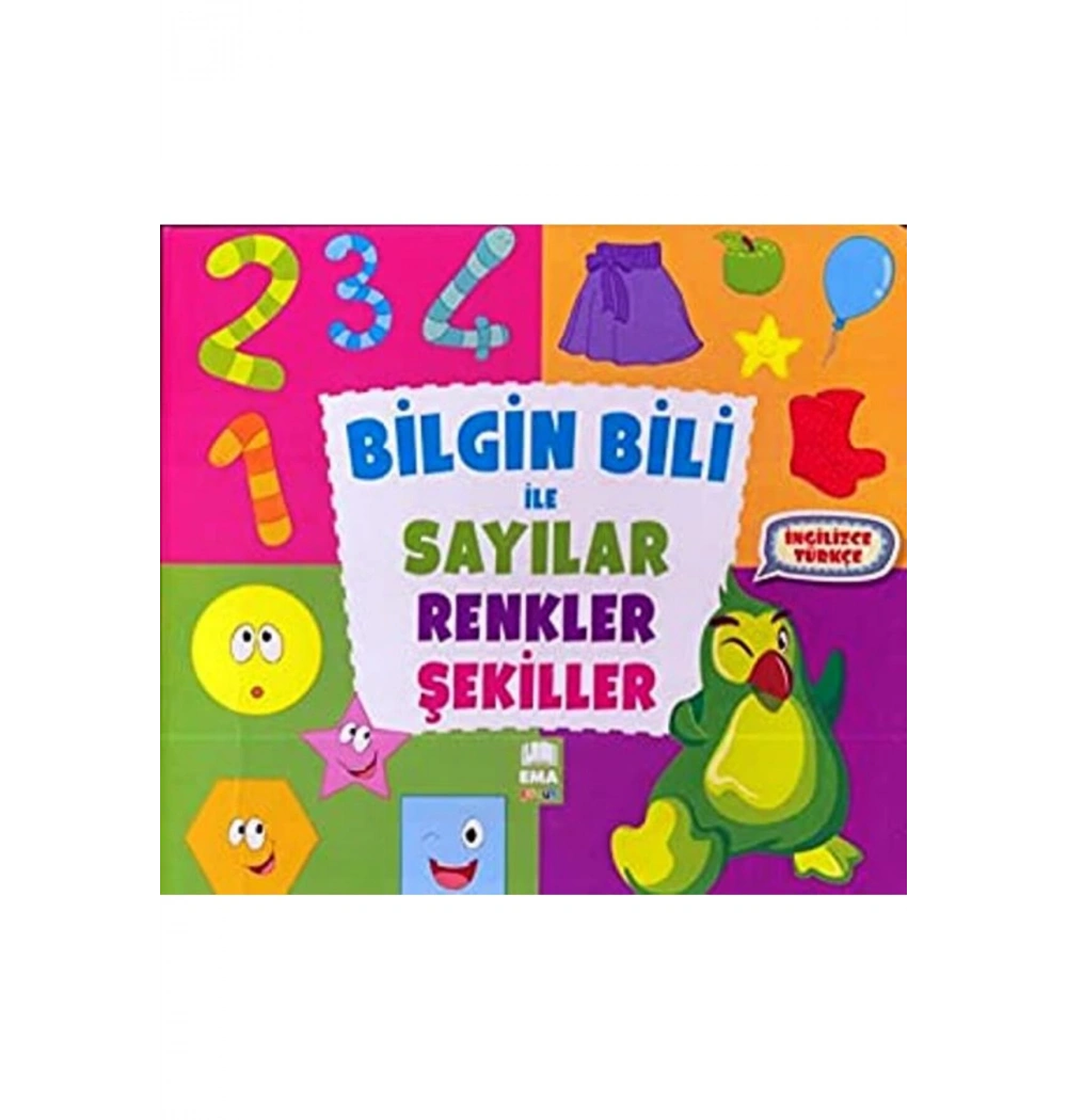 Bilgin Bili İle Sayılar Renkler Şekiller İngilizce Türkçe    Hobi