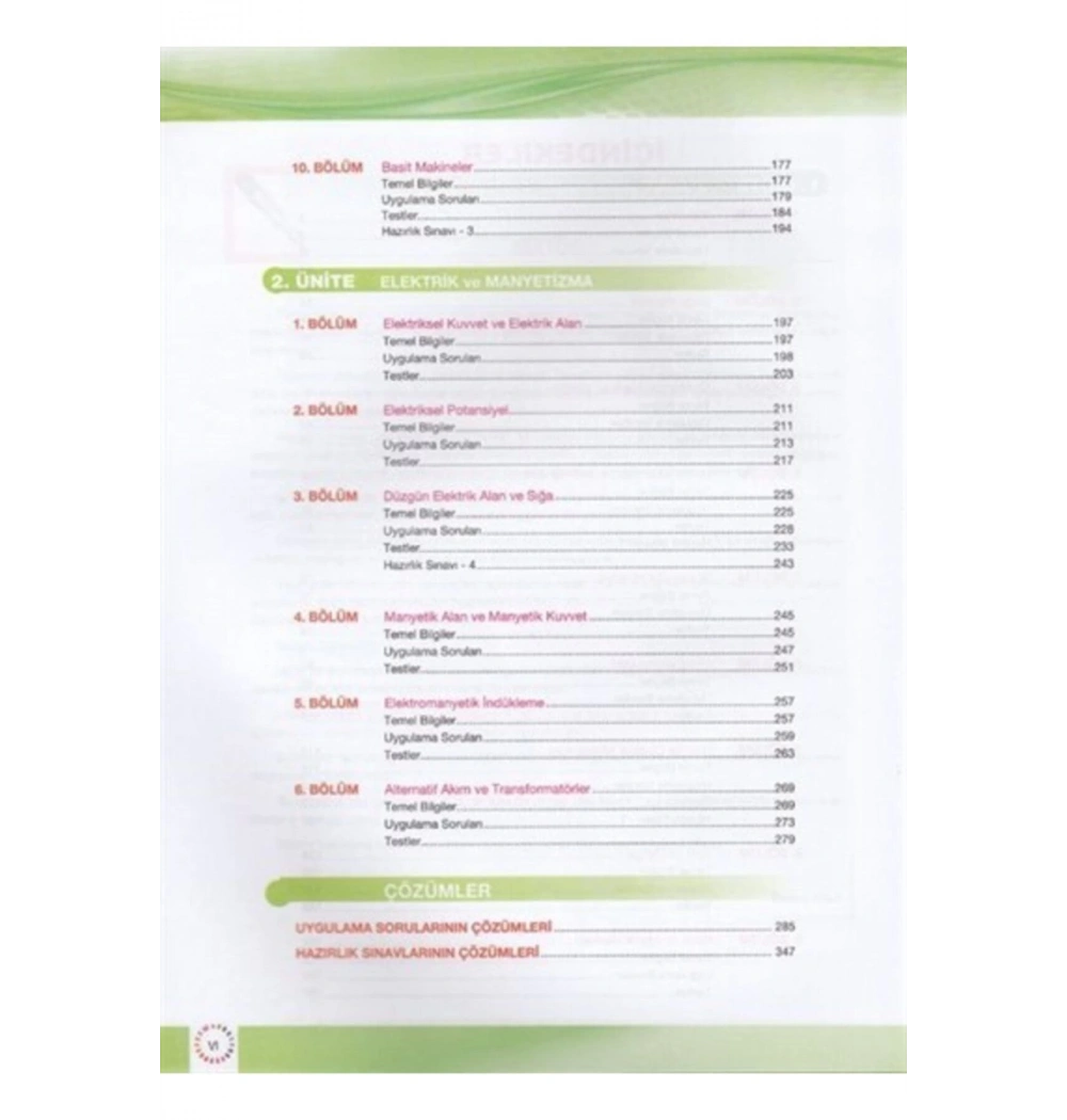 11.Sınıf Fizik Soru Bankası   Nitelik