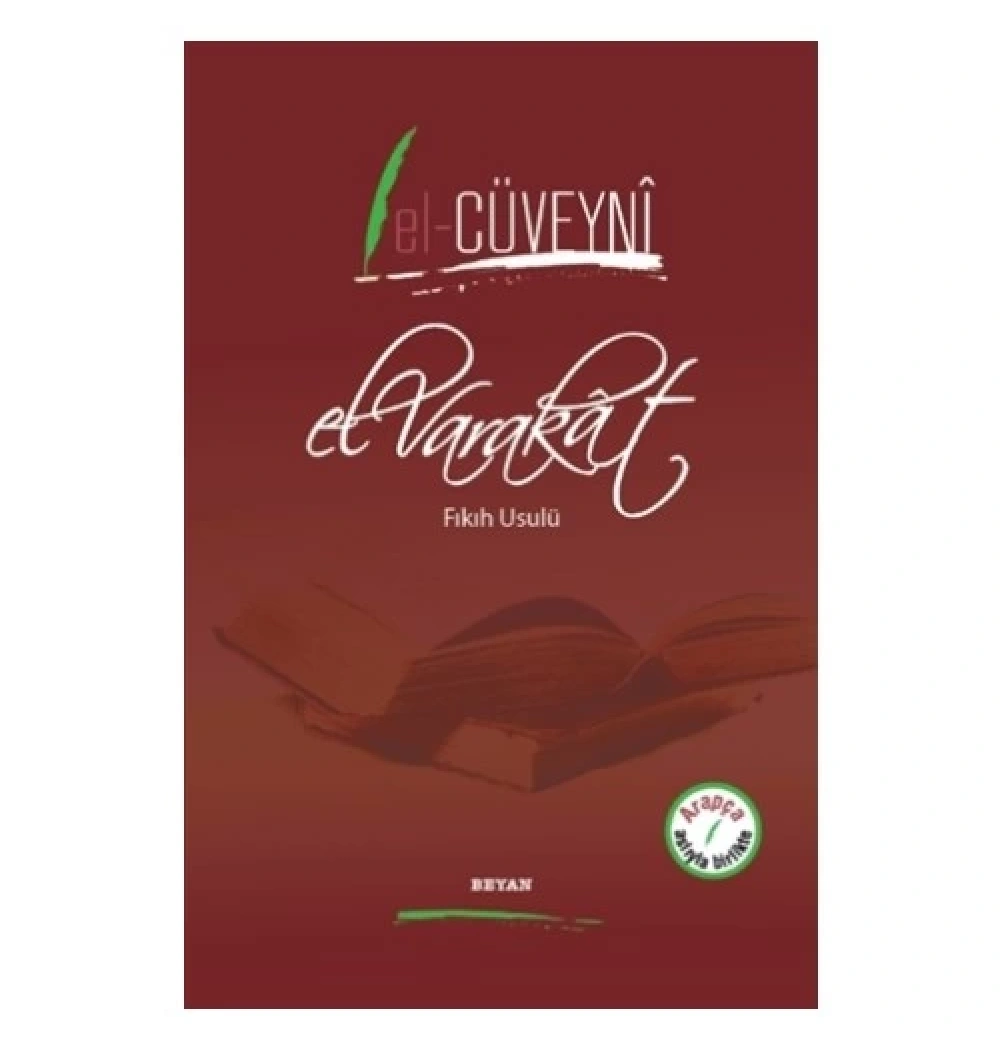El Varakat Fıkıh Usulü Cep Boy Arapça Türkçe Beyan
