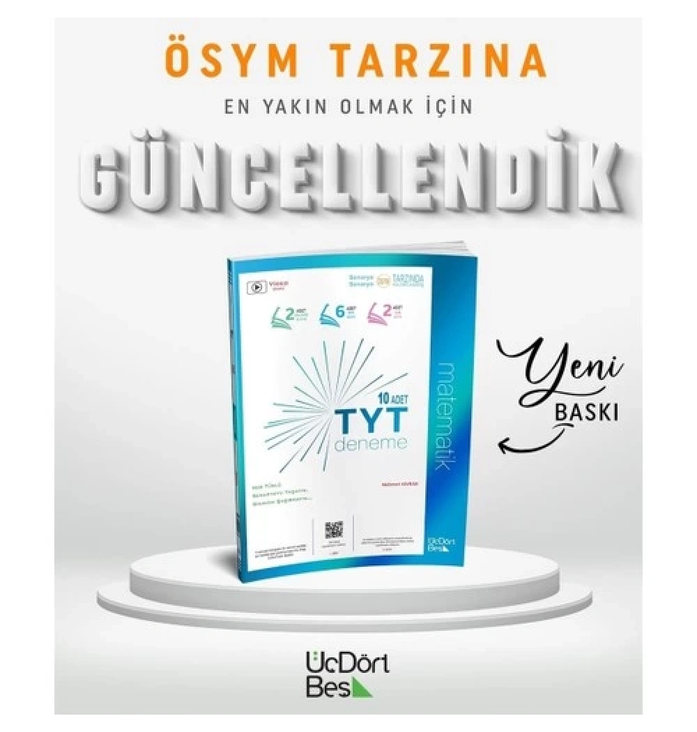 Tyt Matematik 10 Deneme   Üçdörtbeşyayın