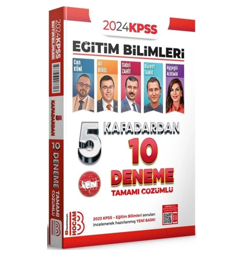 Kpss 2024 Eğitim Bilimleri 5 Kafadardan 10 Çözümlü Deneme  Benim Hocam