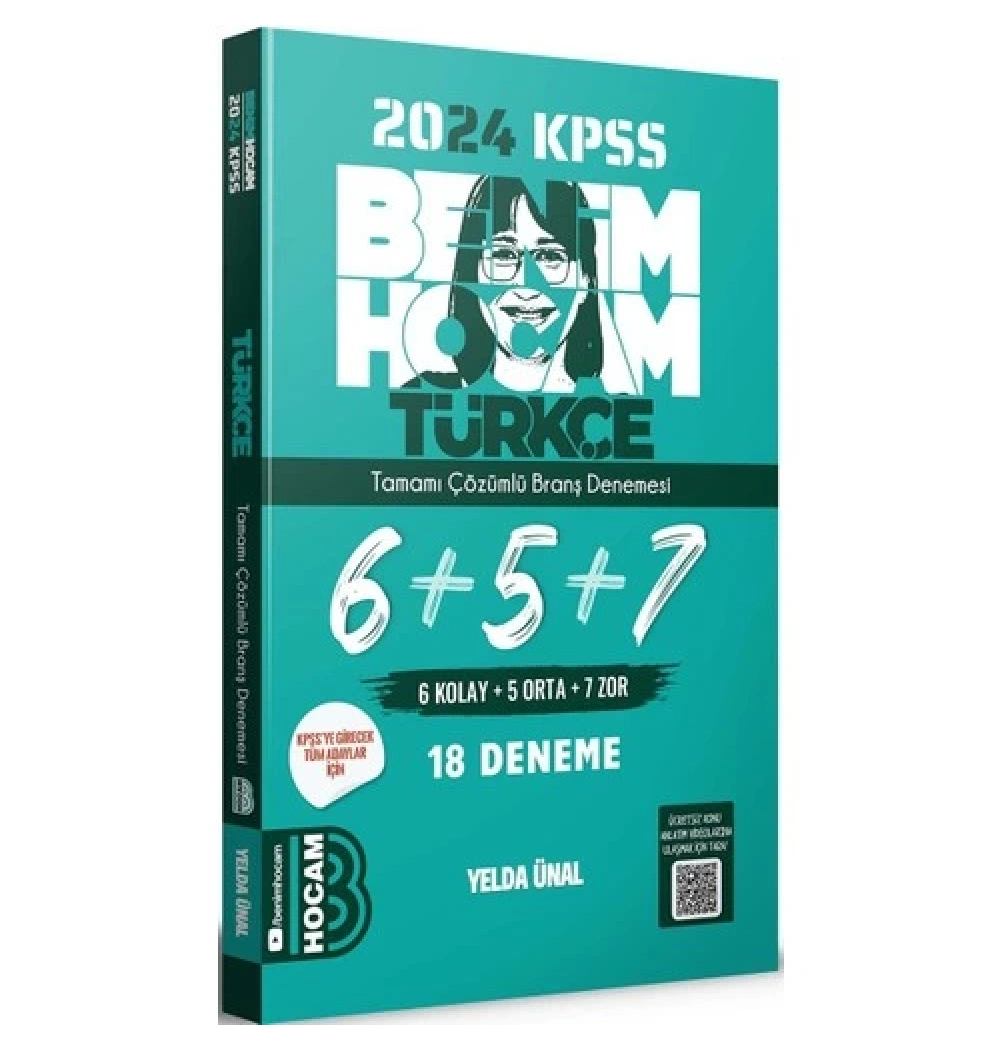 Kpss 2024 Türkçe 18 Çözümlü Deneme  Benim Hocam