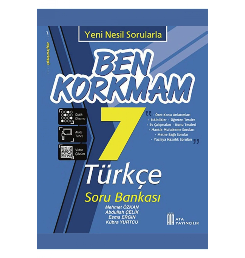 Ata Ben Korkmam  7.Sınıf Türkçe Soru Bankası