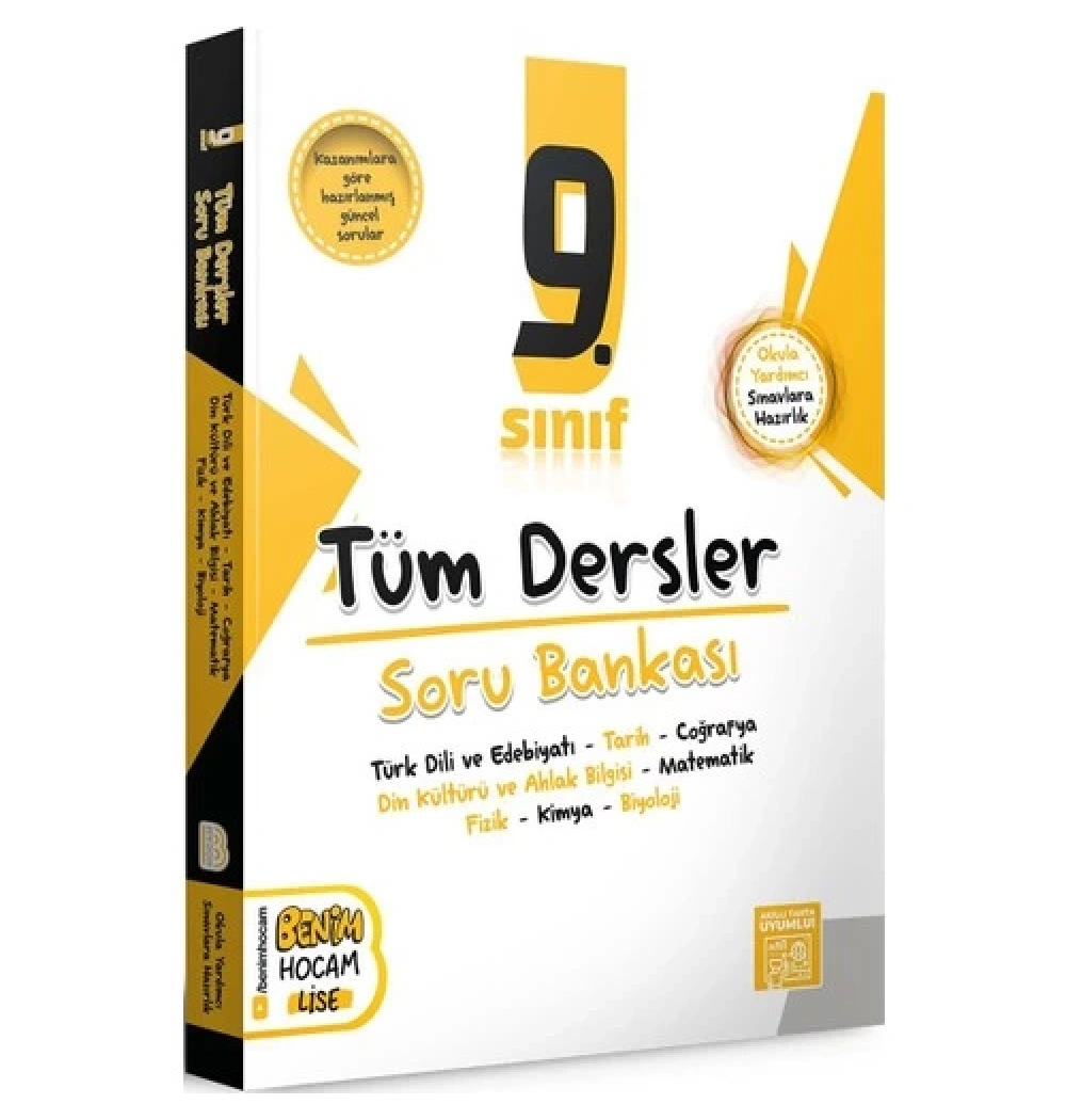 9.Sınıf Tüm Dersler Soru Bankası  Benim Hocam