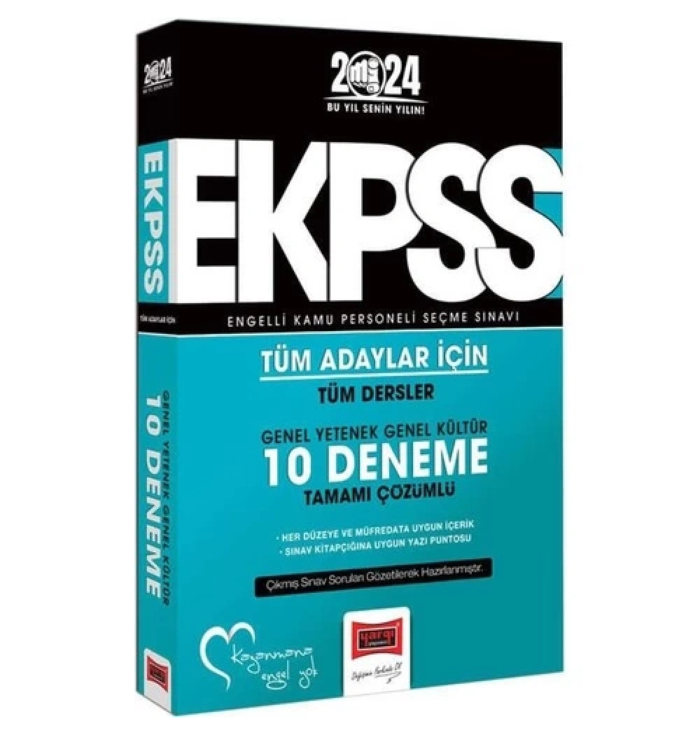 Yargı E Kpss 2024 Tüm Adaylar 10 Çözümlü Deneme