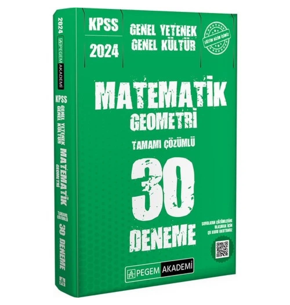 Pegem 2024 Kpss Gy Gk Matematik Geometri 30 Çözümlü Deneme