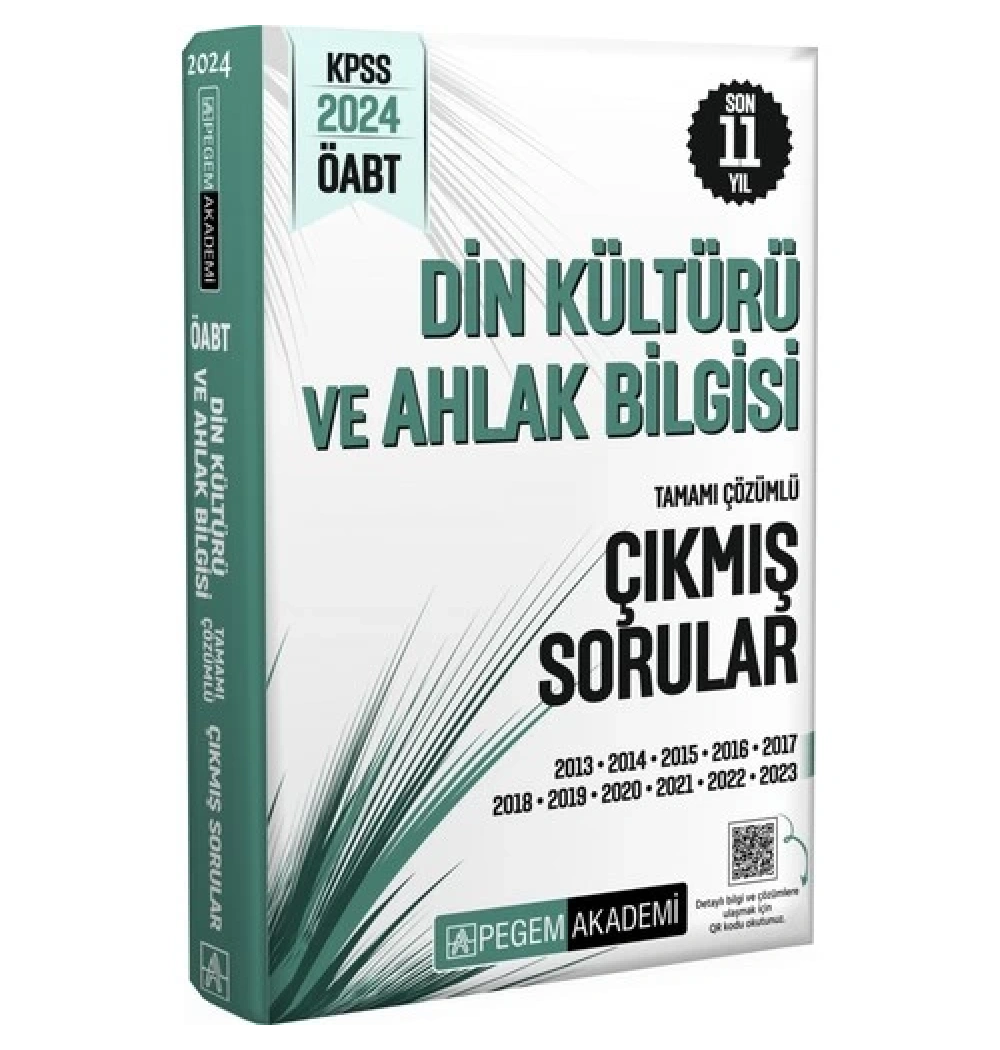 Pegem 2024 Öabt Din Kültürü Ahlak Bilgisi 2013-2023 Çikmiş Çözümlü Sorular