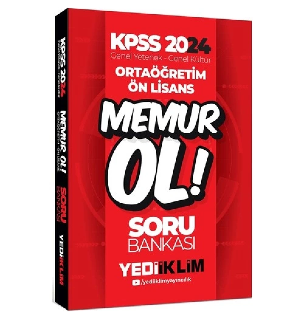 Kpss 2024 Ortaöğretim Önlisans Memur Ol Soru Bankası  Yediiklim