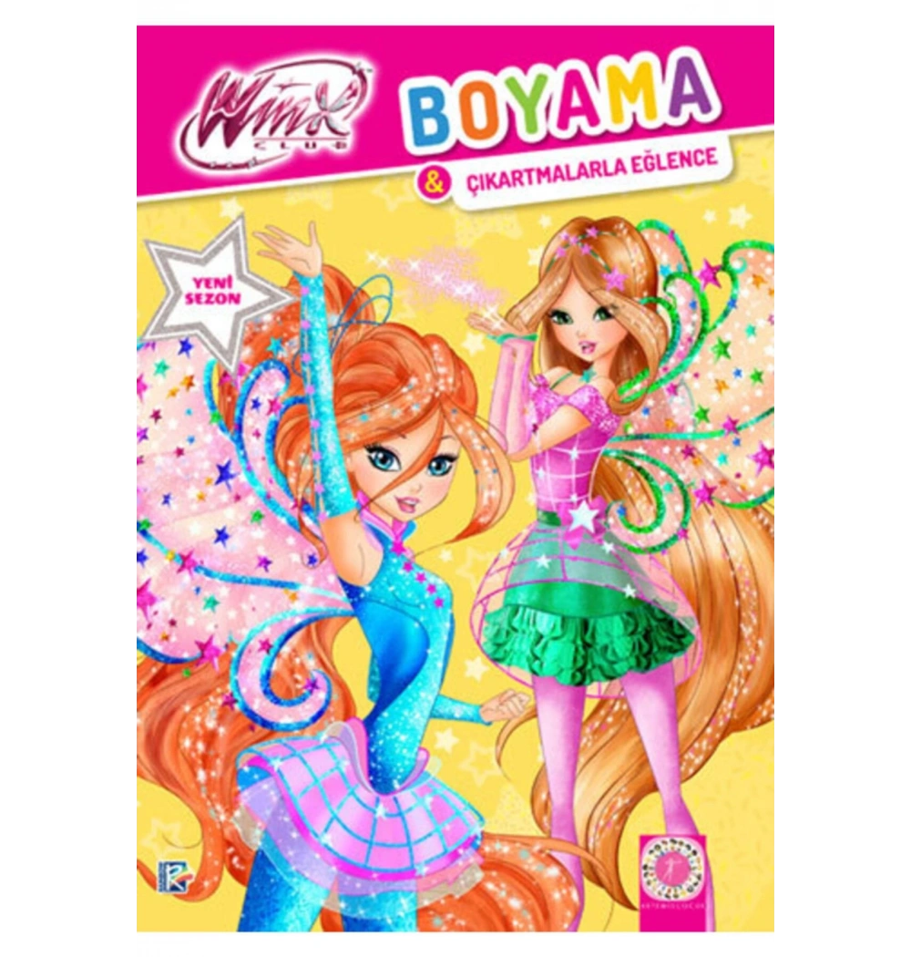 Wınx Club Boyama Çıkartmalarla Eğlence Artemis Çocuk