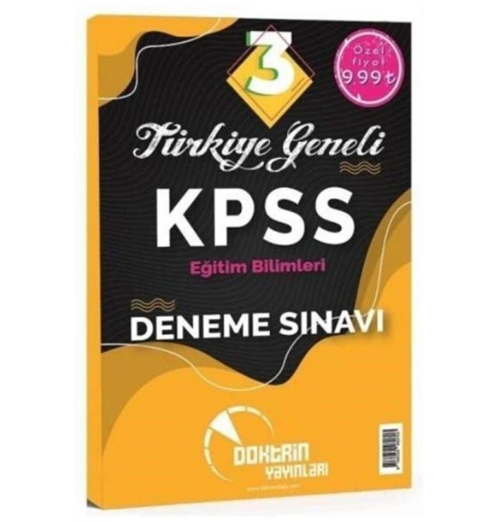 Doktrin Kpss Eğitim Bilimleri Türkiye Geneli 3 Deneme