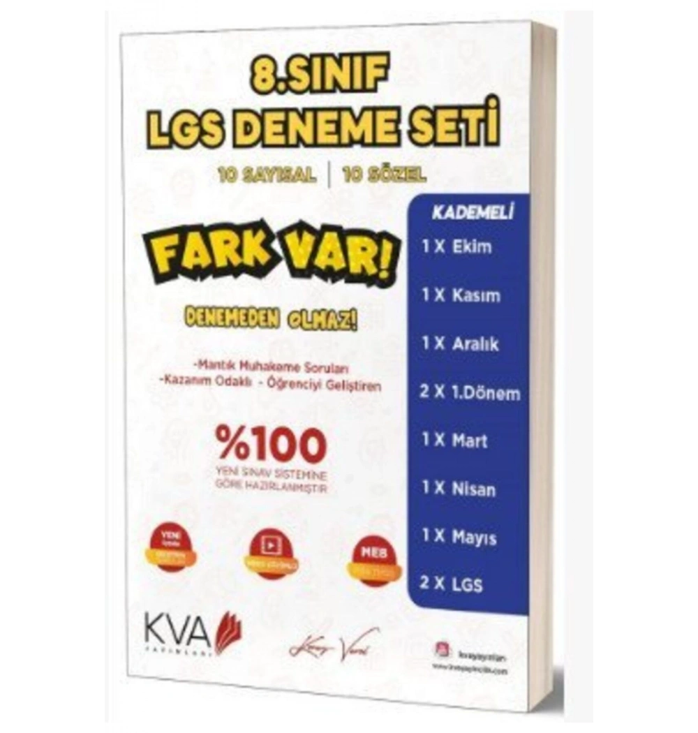 8.Sınıf Kva Yayınları Fark Var 5 Li Set