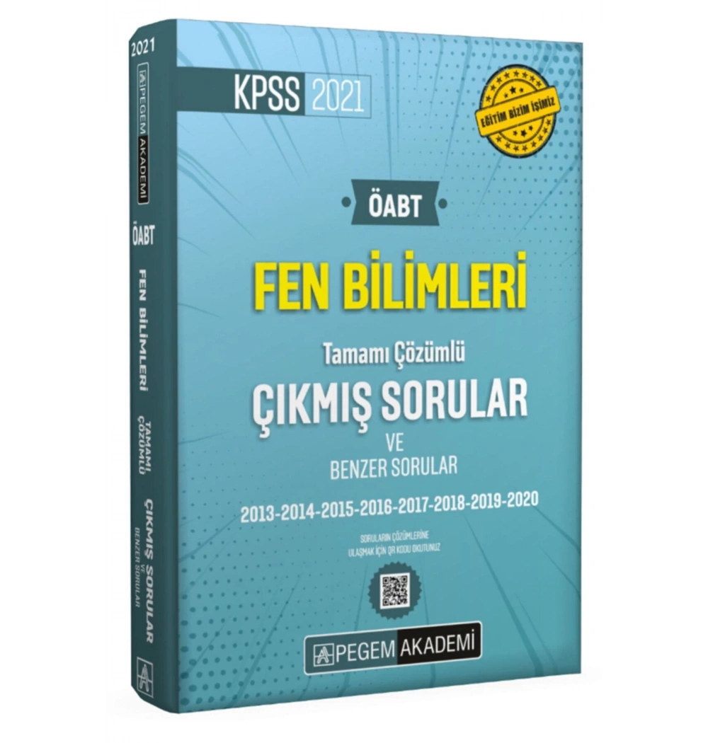 Pegem 2021 Öabt Fen Bilimleri 2013-2020 Çıkmış Sorular Cep Boy
