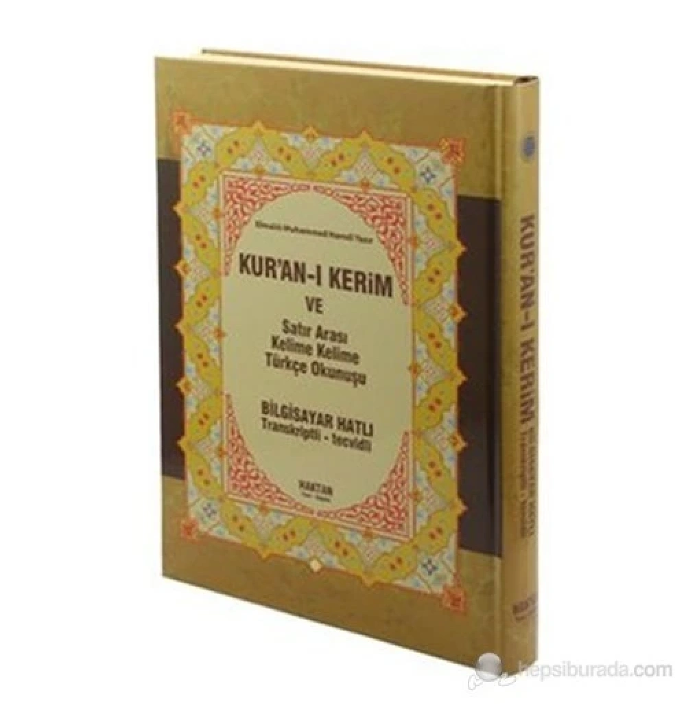 Haktan Orta Boy Satıraltı Kelime Kelime Türkçe Okunuşlu Mealli 3 Lü Kuranı Kerim H-15