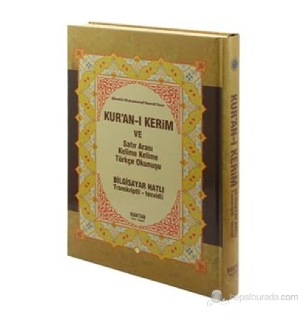 Haktan Rahle Boy Satıraltı Kelime Kelime Türkçe Okunuşlu Mealli 3 Lü Kuranı Kerim H-16